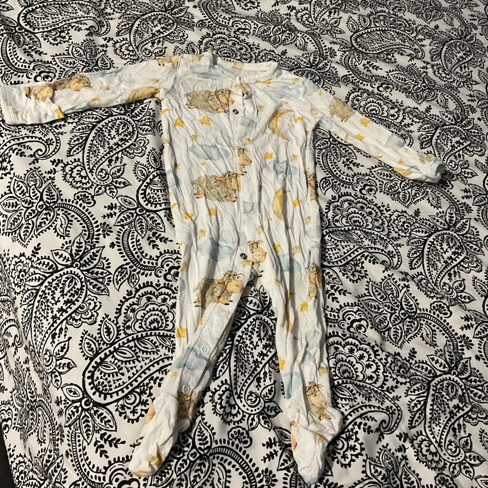 Adorable White and Yellow Baby Onesie bamboo: Box C: